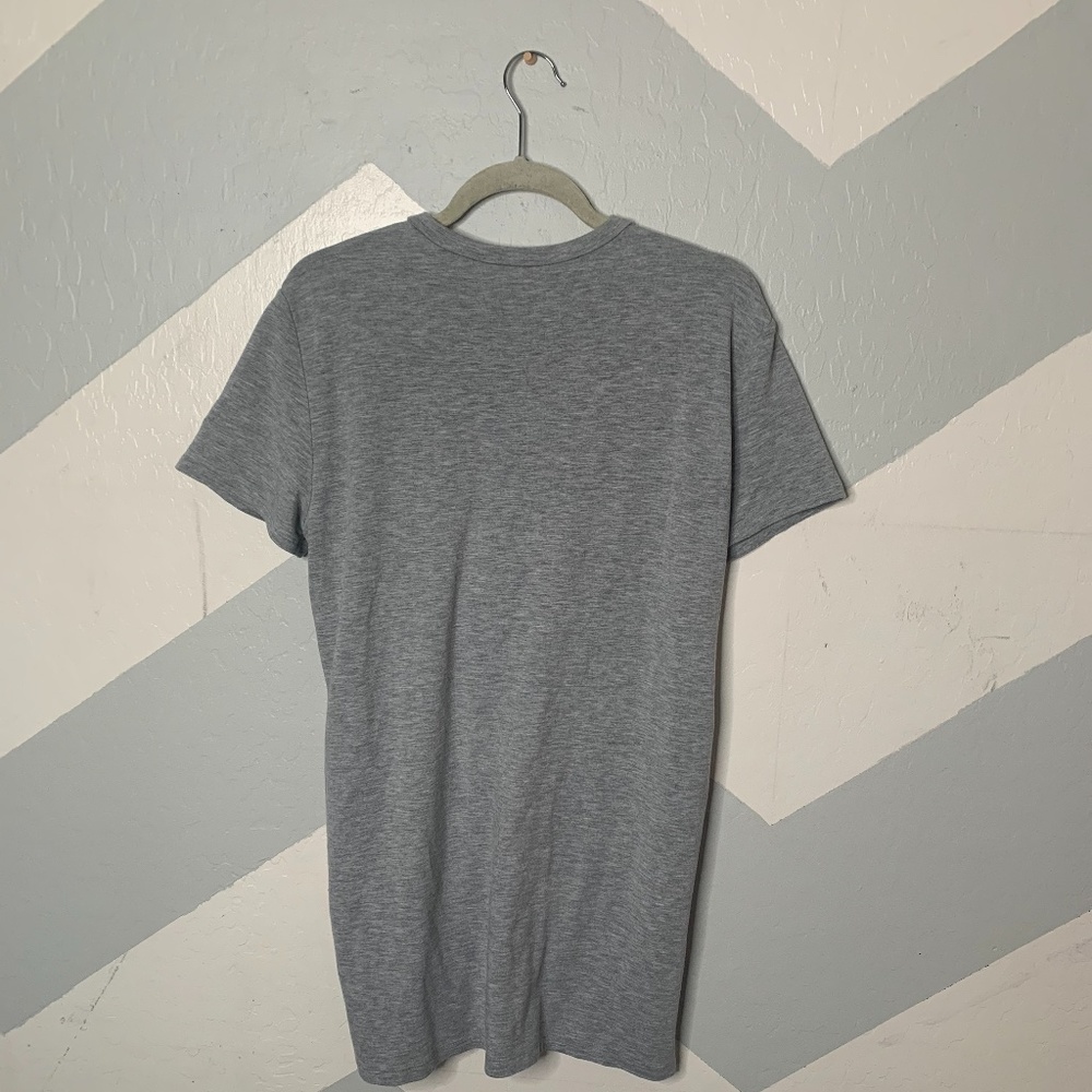 Forever 21 | Gray Lace Up T-shirt Dress size M - Picture 4 of 10